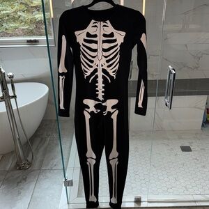 Tipsy Elves Black and White Skeleton Bodysuit